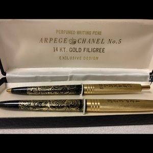 14kt gold Filigree Chanel no.5 perfumed pens
